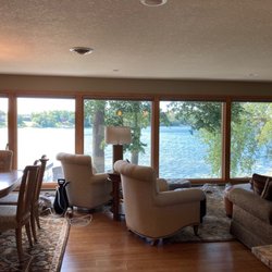 Sun Control and Decorative Films - Right windows completed left not completed