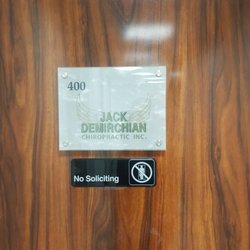 Jack Demirchian Chiropractic, Inc. - Front door 4th Floor easy to find