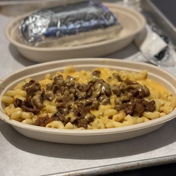 Nacho Bizness - Mac & cheese with Carne asada - Mexican Near Me - Monterey, California Nacho Bizness - Mac & cheese with Carne asada - Mexican Near Me - Monterey, California