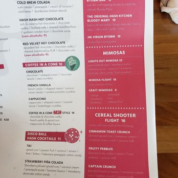 Hash Kitchen - Drink flights - Breakfast & Brunch Near Me - Scottsdale, Arizona