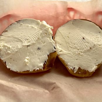 42nd Street Bagel Cafe - Toasted egg bagel with plain cream cheese. Just enough - Bagels Near Me - Claremont, California 42nd Street Bagel Cafe - Toasted egg bagel with plain cream cheese. Just enough - Bagels Near Me - Claremont, California