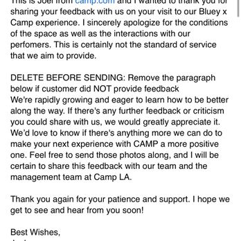 Camp - Form email response - Kids Activities Near Me - Los Angeles, California