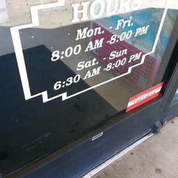 Hours of operation Hours of operation