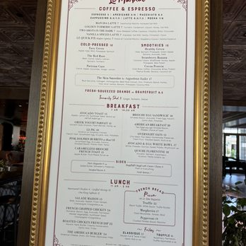 Le Ame - Breakfast menu in the Lobby - Steakhouses Near Me - Phoenix, Arizona Le Ame - Breakfast menu in the Lobby - Steakhouses Near Me - Phoenix, Arizona
