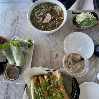 Rice and Spoon Vietnamese Cuisine - Spicy 29. Spicy Beef Noodle Soup Bn B Hu, banh mi B5. Bnh M BBQ Pork, 11. Pork and Mango Spring Rolls (2) Gi Cun Xoi Tht - Vietnamese Near Me - Newark, California Rice and Spoon Vietnamese Cuisine - Spicy 29. Spicy Beef Noodle Soup Bn B Hu, banh mi B5. Bnh M BBQ Pork, 11. Pork and Mango Spring Rolls (2) Gi Cun Xoi Tht - Vietnamese Near Me - Newark, California