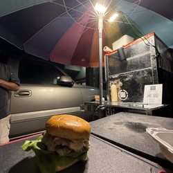 Frankin It Up - A burger of eating the second one