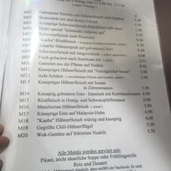 Mittagsmenüs