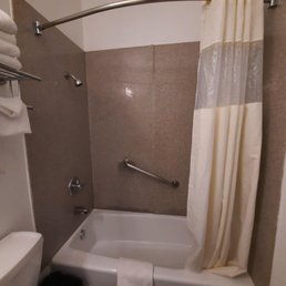 The shower walls are thin slabs of some kind of stone, not the cheap plastic in some hotels. The shower walls are thin slabs of some kind of stone, not the cheap plastic in some hotels.