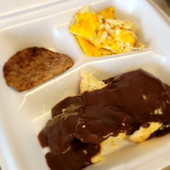 Sunshine's Kitchen - Sausage Breakfast with added Chocolate Gravy - American Near Me - Sparta, Tennessee Sunshine's Kitchen - Sausage Breakfast with added Chocolate Gravy - American Near Me - Sparta, Tennessee