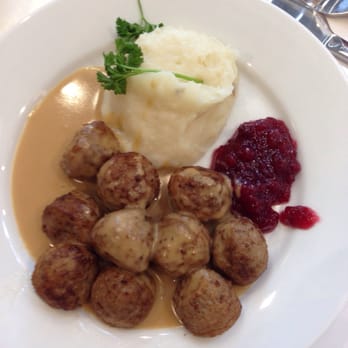 IKEA Restaurant - Swedish meatballs, mashed potatoes, gravy and cranberry sauce. - Breakfast & Brunch Near Me - St. Louis, Missouri IKEA Restaurant - Swedish meatballs, mashed potatoes, gravy and cranberry sauce. - Breakfast & Brunch Near Me - St. Louis, Missouri