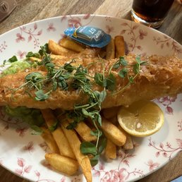 Fish and chips. Fish and chips.