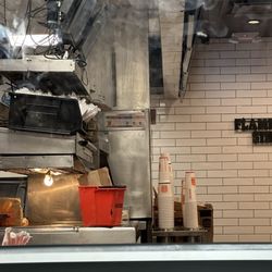 Burger King - A SANITATION BUCKET NEXT TO MY FOOD