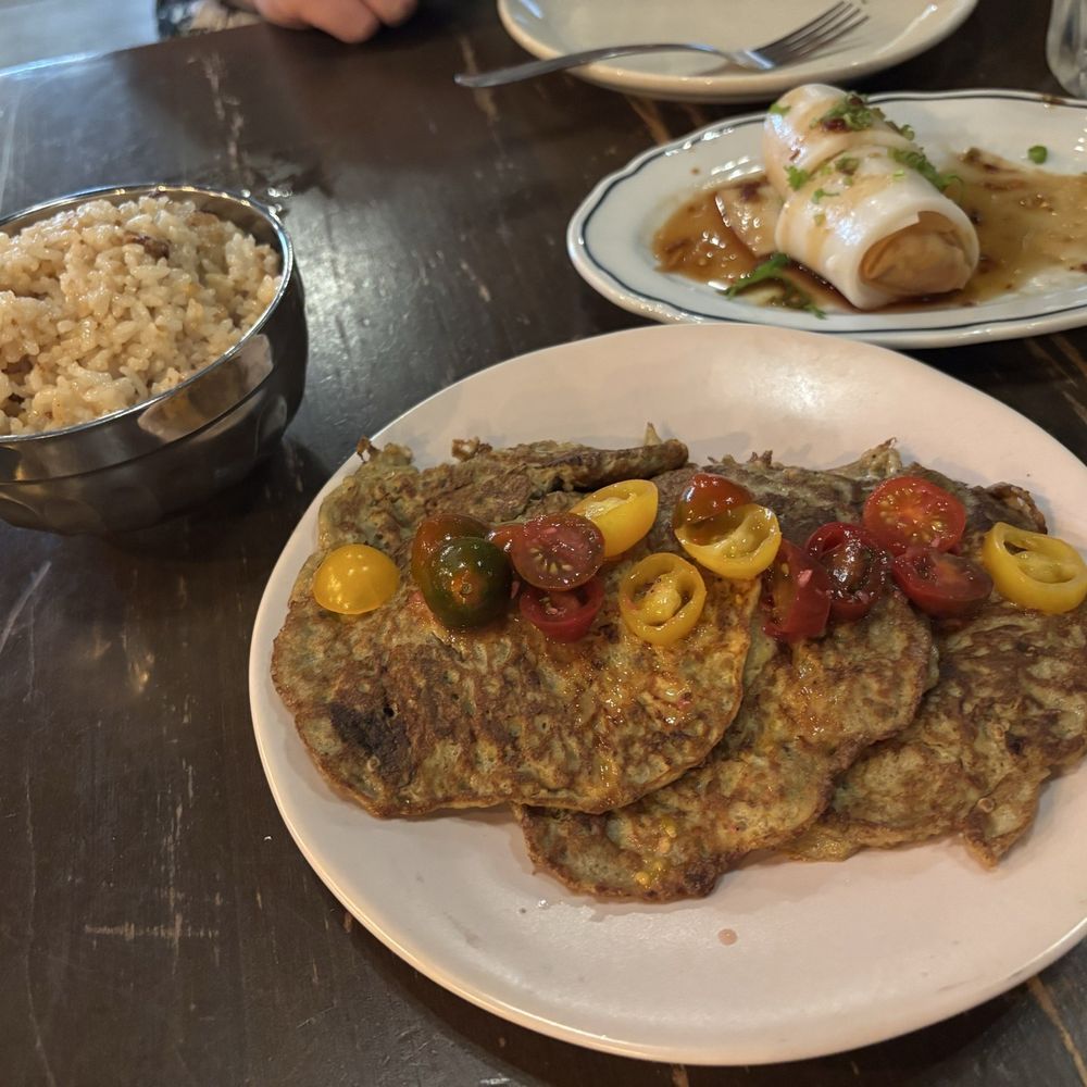 Mama Guava - Tortang talong (partially eaten lumpia look funn in back) - Pop-Up Restaurants Near Me - Honolulu, Hawaii Mama Guava - Tortang talong (partially eaten lumpia look funn in back) - Pop-Up Restaurants Near Me - Honolulu, Hawaii