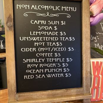 Bushel & Barrel Ciderhouse - Non alcoholic menu - Cideries Near Me - Poulsbo, Washington