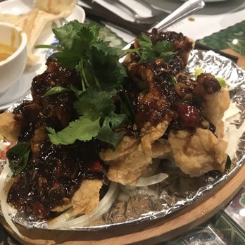 Layang Layang - Sizzling fish filet (deep fried snapper with black bean sauce) - Malaysian Near Me - Milpitas, California Layang Layang - Sizzling fish filet (deep fried snapper with black bean sauce) - Malaysian Near Me - Milpitas, California