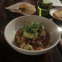 Shrimp Ceviche Tostada