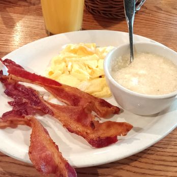 Cracker Barrel Old Country Store - Old Timer's breakfast - scrambled eggs with cheese, bacon, and grits. - American Near Me - Naples, Florida Cracker Barrel Old Country Store - Old Timer's breakfast - scrambled eggs with cheese, bacon, and grits. - American Near Me - Naples, Florida