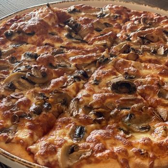 Roladin Restaurant - Garlic Mushroom Pizza - Mediterranean Near Me - Reseda, California