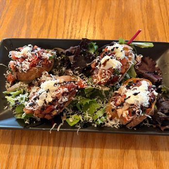 Longleaf Craft Kitchen & Bar - Bruschetta was delicious. It was four two bite pieces. - Bars Near Me - Wimberley, Texas Longleaf Craft Kitchen & Bar - Bruschetta was delicious. It was four two bite pieces. - Bars Near Me - Wimberley, Texas