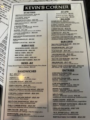 Menu photo 2 Kevin's Corner Fairfield, CT