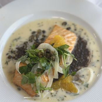 Napa Valley Wine Train - This salmon dish was absolutely mouth watering - New American Near Me - Napa, California