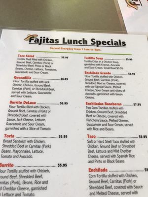 Menu photo 7 Fajitas Mexican Restaurant Clackamas, OR Menu photo 7 Fajitas Mexican Restaurant Clackamas, OR