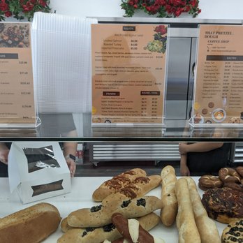That Pretzel Dough - Salads, charcuterie boards, panini, and pastry menu, with my reflection - Sandwiches Near Me - Vaughan, Ontario