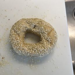 Sesame bagel, sad Sesame bagel, sad