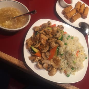 China Gourmet - Egg flower soup. Mushroom chicken with fried rice. - Chinese Near Me - Salem, Oregon China Gourmet - Egg flower soup. Mushroom chicken with fried rice. - Chinese Near Me - Salem, Oregon