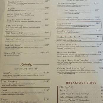 The Woodbury - Menu - New American Near Me - Columbus, Ohio The Woodbury - Menu - New American Near Me - Columbus, Ohio