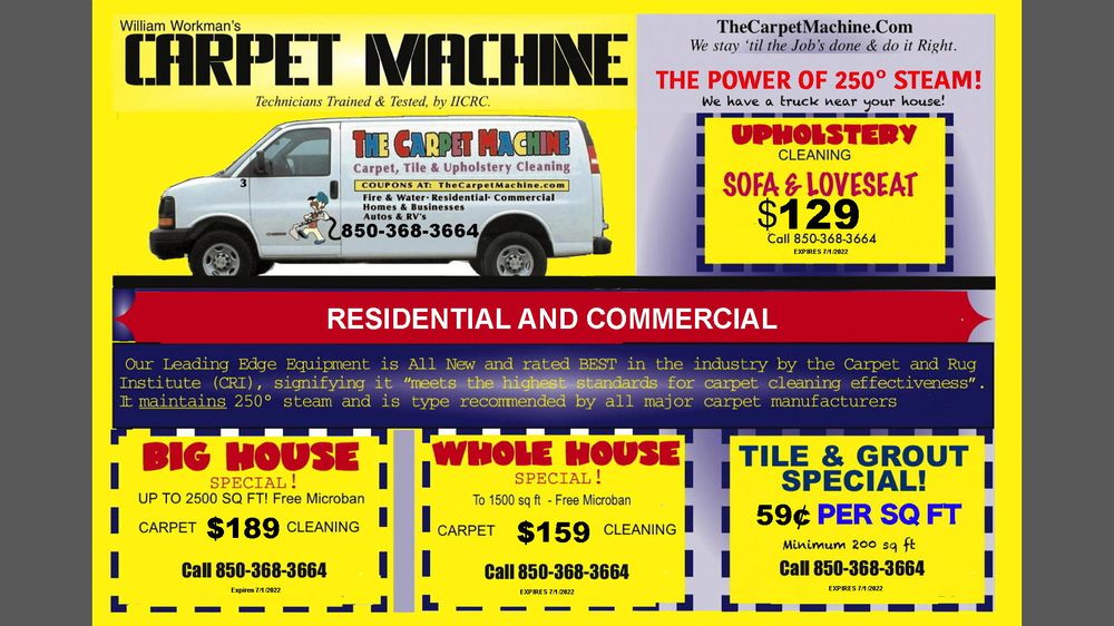THE CARPET MACHINE™ 14 Photos 500A Parkview Rd NW, Fort Walton Beach, Florida Carpet