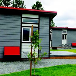 Kalispel RV Resort - Row of Cottages