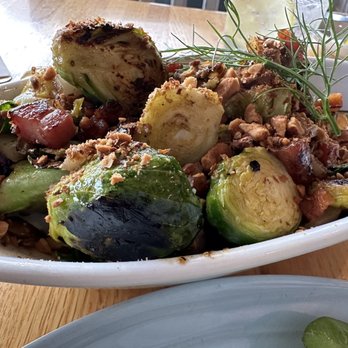The Fat Snook - Brussels sprouts not over cooked as we requested - Seafood Near Me - Cocoa Beach, Florida The Fat Snook - Brussels sprouts not over cooked as we requested - Seafood Near Me - Cocoa Beach, Florida