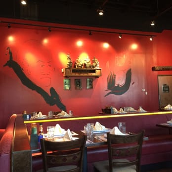 Inchin's Bamboo Garden - View from our table  Good decor  Chinese style - Indian Near Me - Plano, Texas