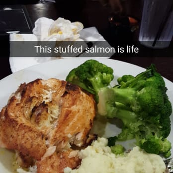 Loafers - The caption on my picture explains it all. The salmon is stuffed with a huge crab cake. THEE best crab cake. A must try! Worth every coin! - Bars Near Me - Catonsville, Maryland Loafers - The caption on my picture explains it all. The salmon is stuffed with a huge crab cake. THEE best crab cake. A must try! Worth every coin! - Bars Near Me - Catonsville, Maryland
