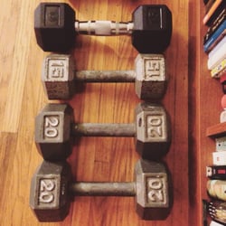 Play It Again Sports - The grey metal weights I bought here