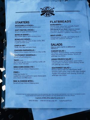 Menu photo 1 Cedar Rapids Bar & Restaurant Barryville, NY