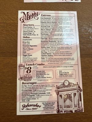 Menu photo 6 Zaharakos Columbus, IN Menu photo 6 Zaharakos Columbus, IN