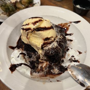 The Loft - Chocolate brownie with vanilla ice cream - New American Near Me - Columbus, Georgia