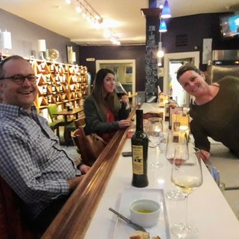 Zinz Wine Bar - New grey wall on left, lovely. And Franny behind the bar! - Wine Bars Near Me - Corte Madera, California