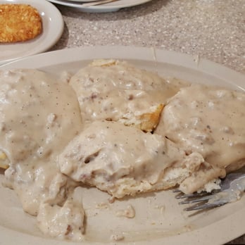 Tudor's Biscuit World - This picture does not do my Tudors Biscuits and Gravy justice. I took one bite and had to take a picture and Yelp about how good they where! - American Near Me - Mason, West Virginia