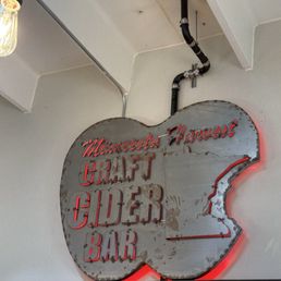 Sign inside