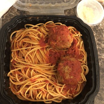 Bocelli's - Spaghetti and meatballs (could use a little more sauce) - Italian Near Me - Medford, Massachusetts