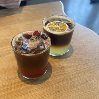 Work in Progress - Holiday Espresso Tonic + Espresso Tonic - Wine Bars Near Me - Costa Mesa, California