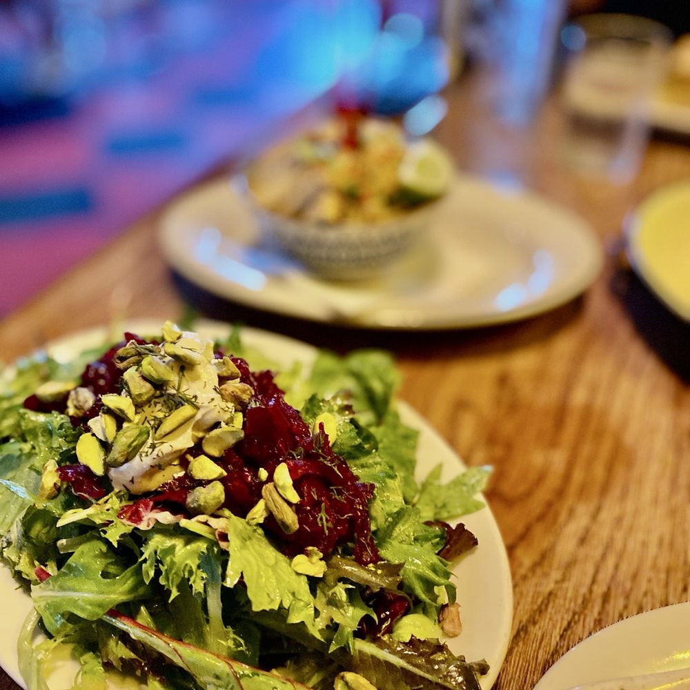 ISH Kitchen - Shredded Beet Salad (Persia) - Salt-roasted beets shredded with lemon dressing - Asian Fusion Near Me - Davis, West Virginia ISH Kitchen - Shredded Beet Salad (Persia) - Salt-roasted beets shredded with lemon dressing - Asian Fusion Near Me - Davis, West Virginia