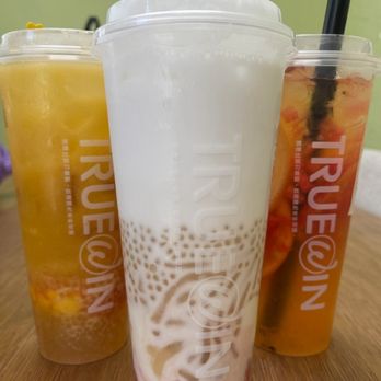 Truewin Tea Shoppe - Bobochacha Mango Pomelo Sago King Grapefruit Green Tea With Aiyu - Bubble Tea Near Me - Newark, California