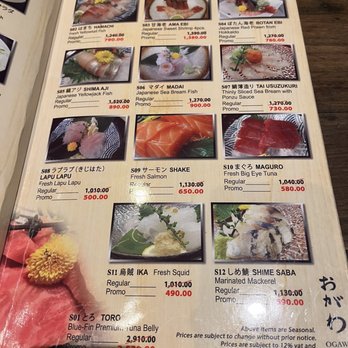 Ogawa - Their sake (salmon) is more expensive than their Maguro (tuna)?? - Japanese Near Me - Taguig, NCR