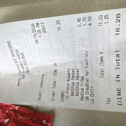 Nuggets and chili order