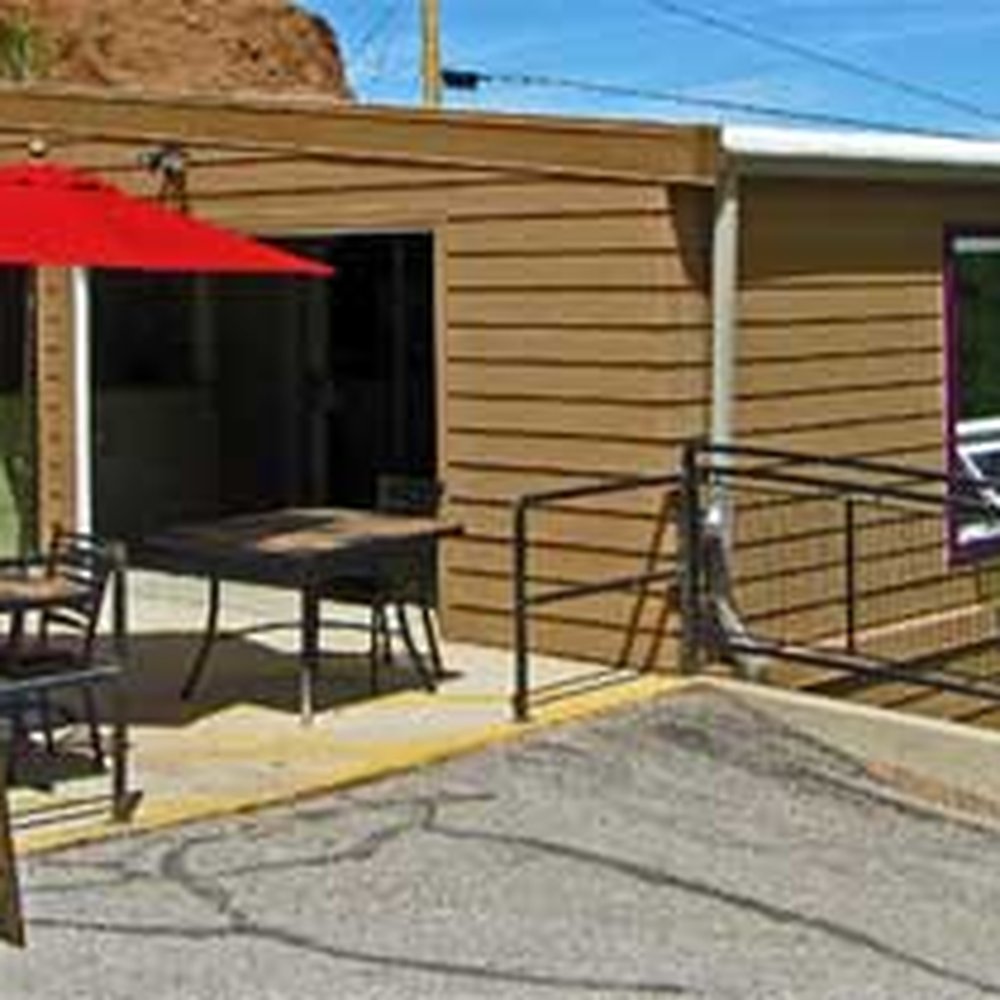Incline Base Camp - Store entrance and shaded seating - Hiking Near Me - Manitou Springs, Colorado Incline Base Camp - Store entrance and shaded seating - Hiking Near Me - Manitou Springs, Colorado