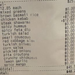 Order receipt Order receipt